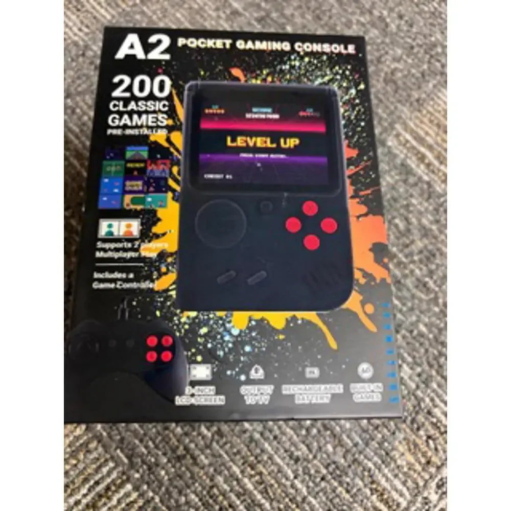 A2 Pocket Gaming Console with 200 Classic Games